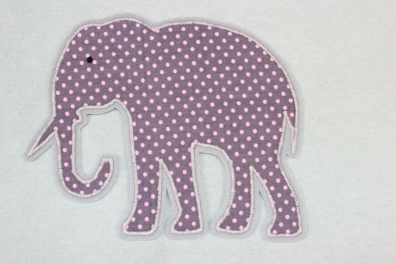 Iron-on picture rhino, patch, patch, application, iron-on patch, knee patch, trouser patch, iron-on picture, DIY image 10