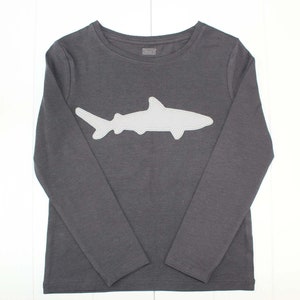 Iron-on image shark, gray, patch, patch, application, iron-on patch, knee patch, trouser patch, iron-on image, DIY image 4