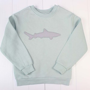 Iron-on image shark, gray, patch, patch, application, iron-on patch, knee patch, trouser patch, iron-on image, DIY image 2