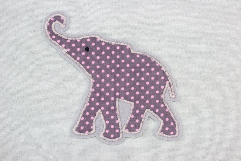 Iron-on picture rhino, patch, patch, application, iron-on patch, knee patch, trouser patch, iron-on picture, DIY image 9