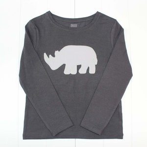 Iron-on picture rhino, patch, patch, application, iron-on patch, knee patch, trouser patch, iron-on picture, DIY image 5