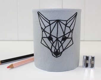 Stiftebecher Fuchs, Stiftehalter, Stiftebox, Stifteköcher, Stifteständer, Stiftedose, Stifteorganizer, Stifteaufbewahrung, upcycled