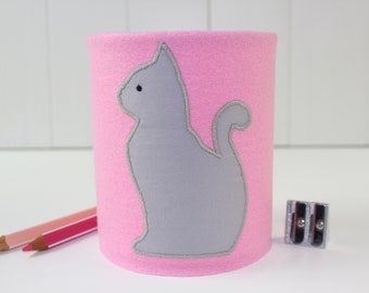 Pen cup cat, pen holder, pen box, pen holder, pen stand, pen box, pen organizer, pen storage, upcycled