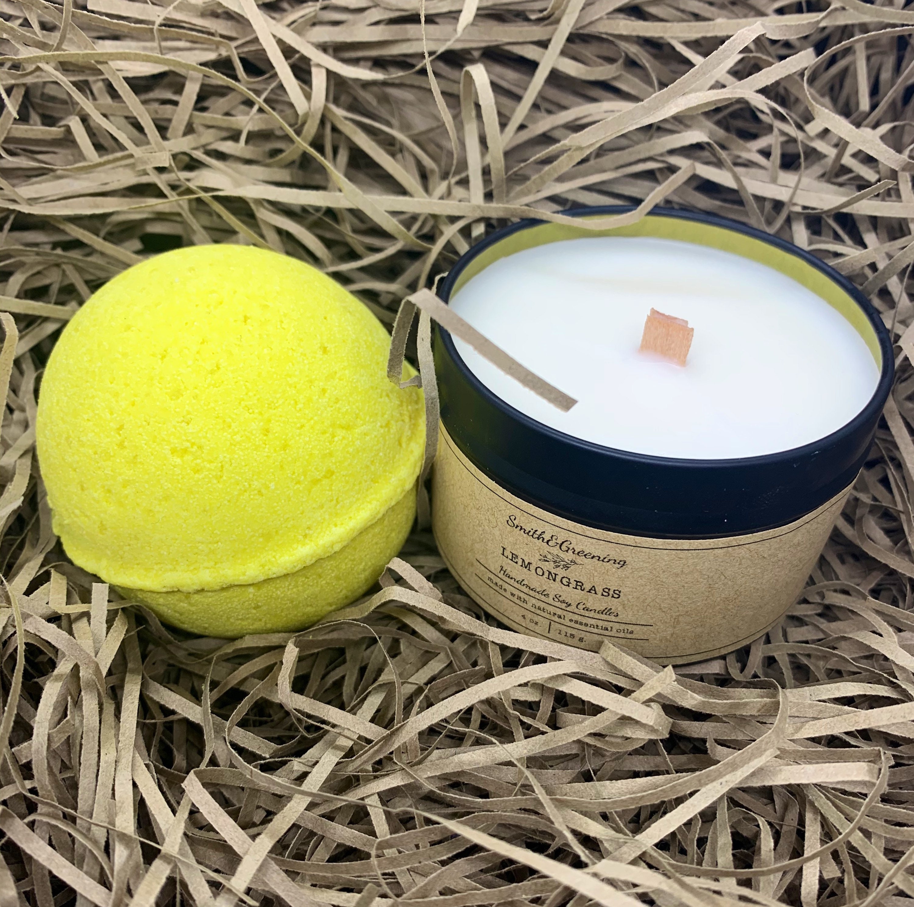 Candle & Bath Bomb Gift Set Etsy