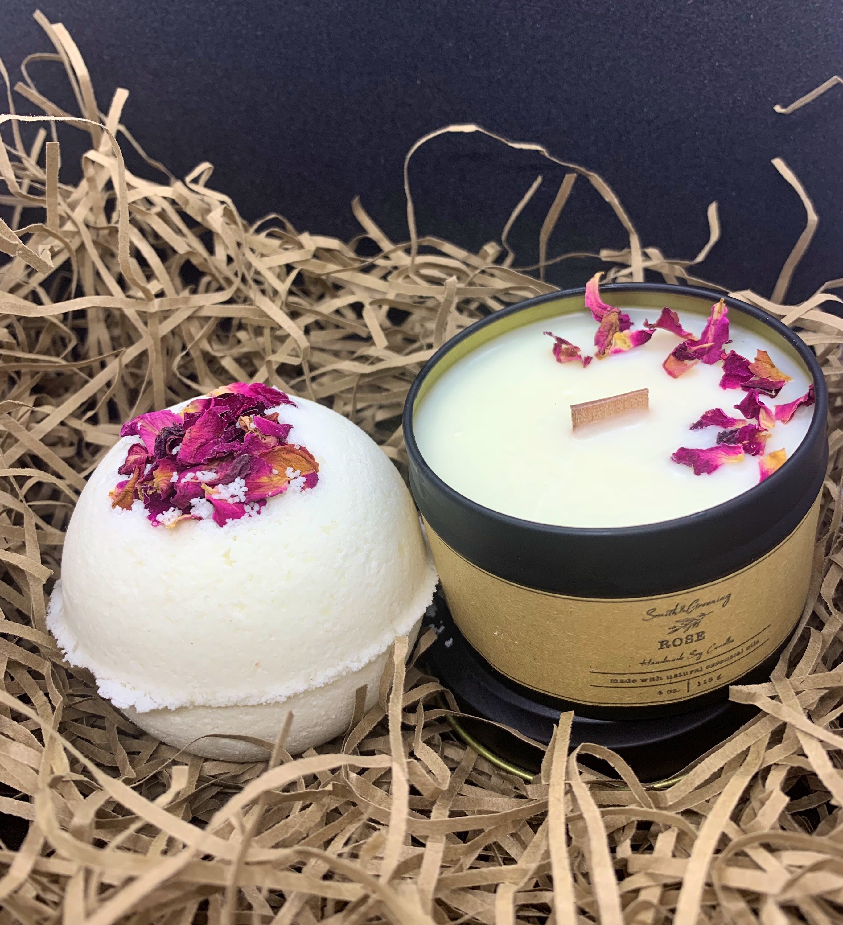 Candle & Bath Bomb Gift Set Etsy