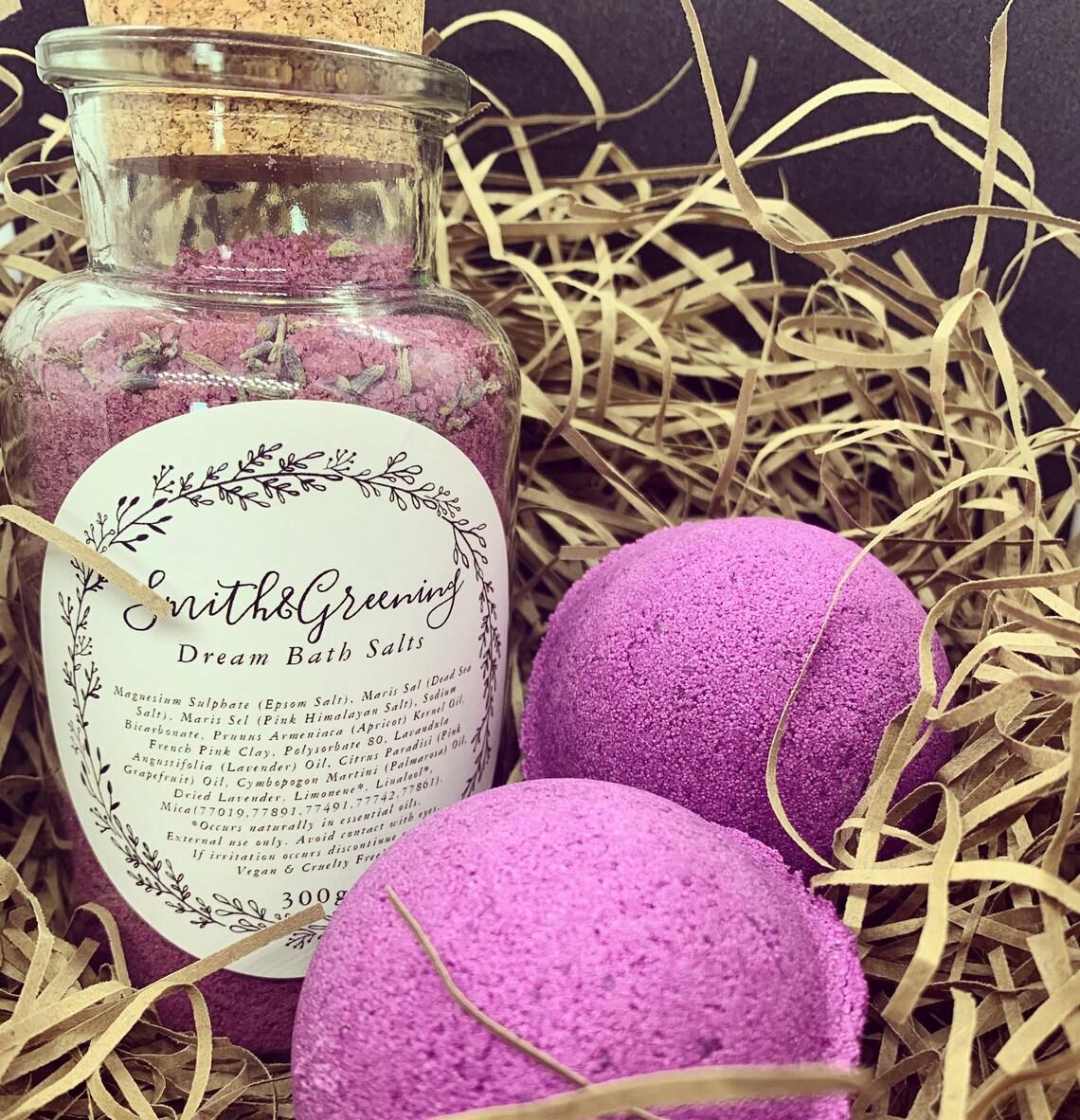 Bath Salts & Bath Bombs Gift Set Etsy