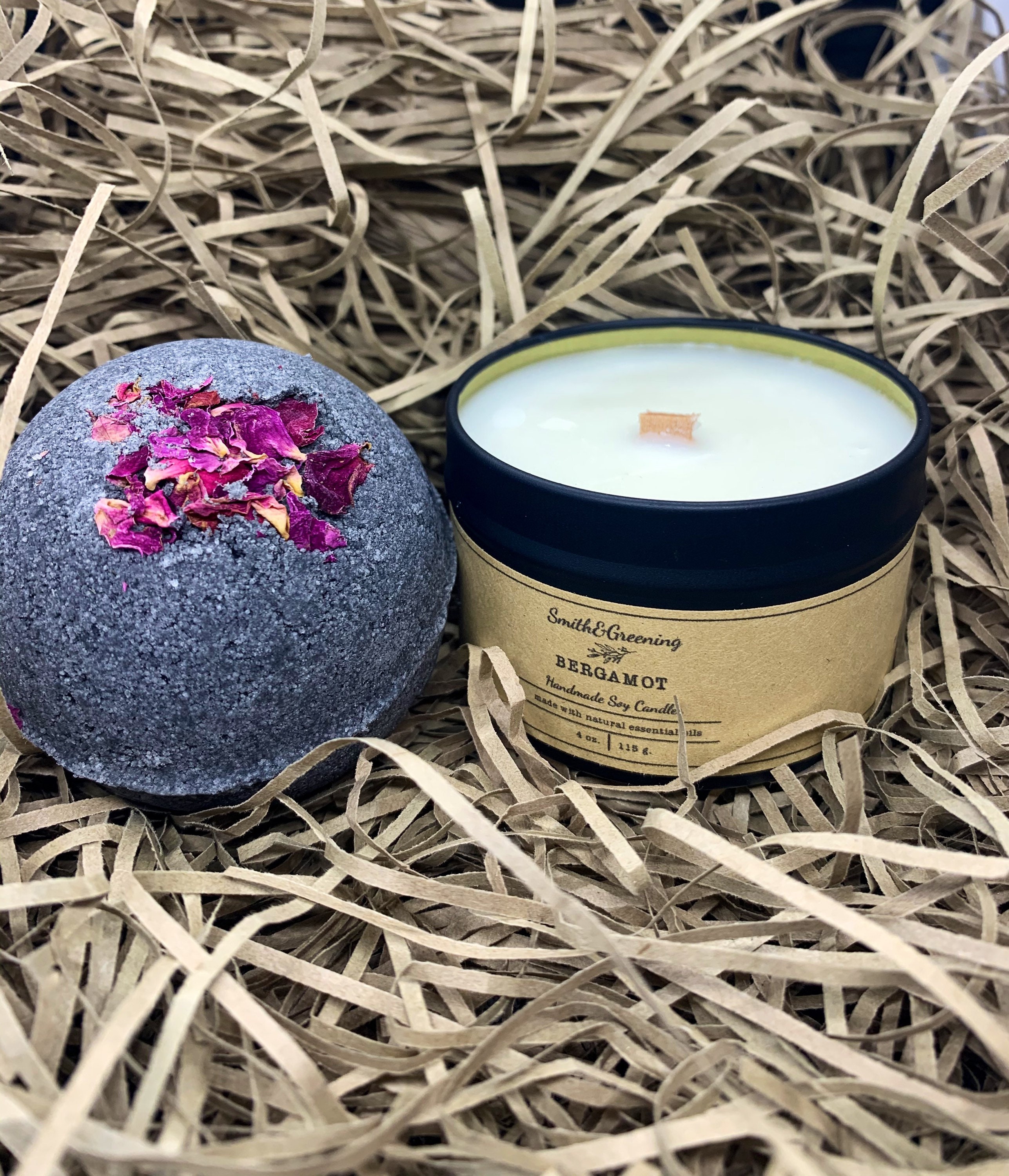 Candle & Bath Bomb Gift Set Etsy