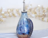 Handmade Oil Bottle with handle, Vinegar Dispenser, Beige Ceramic Oil Dispenser, Kitchen Gifts, Pottery Oil Bottle, READY TO SHIP