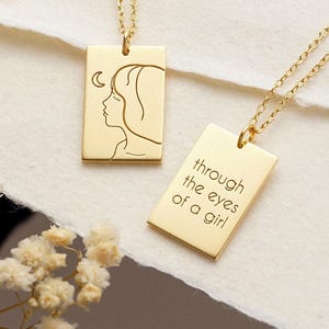 LUNA Necklace | Personalized Crescent Moon Necklace | Minimalist Moon Phase Jewelry | The Art Gift For Her | Inspiration Delicate Chain