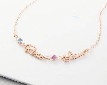Custom Name Bracelet - Personalized Name Bracelet - Meaningful Gift for Her - Birthstone Bracelet - Bridesmaid Gift - New Mom Gift