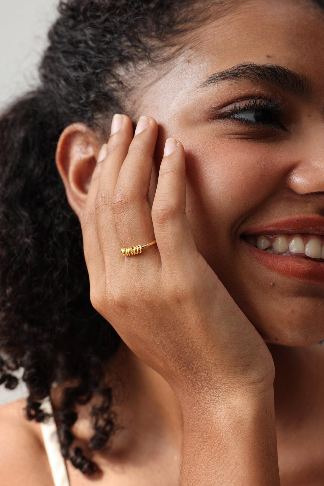 Personalized Fidget Ring - Engraved Anxiety Band | Dainty Worry Ring ...