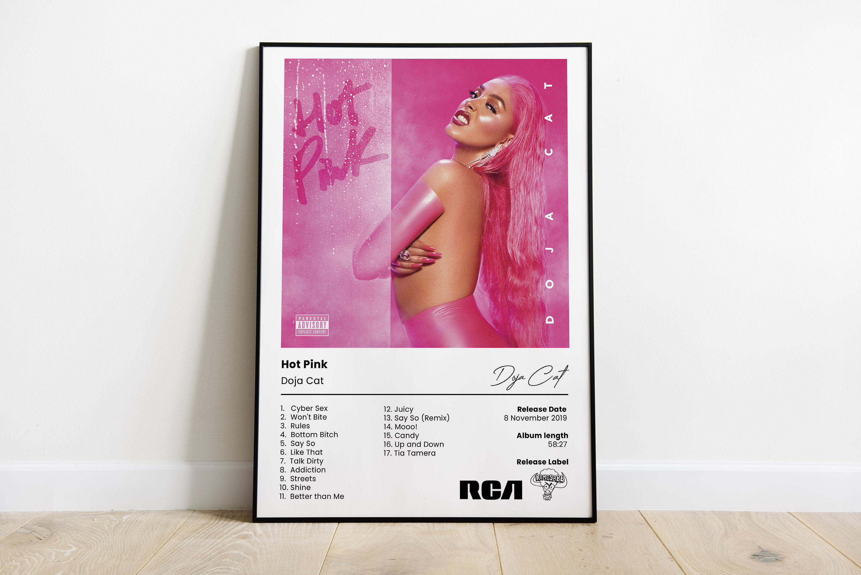 Buy Doja Cat Poster Hot Pink Cover Poster Digital Album Art Online in India  picture
