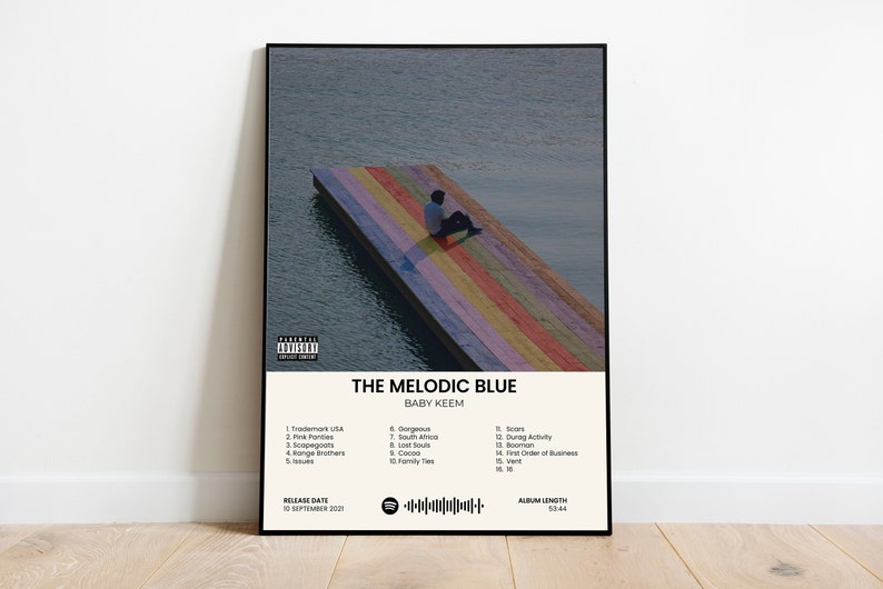 Baby Keem Album Cover the Melodic Blue Album Cover Poster Etsy UK