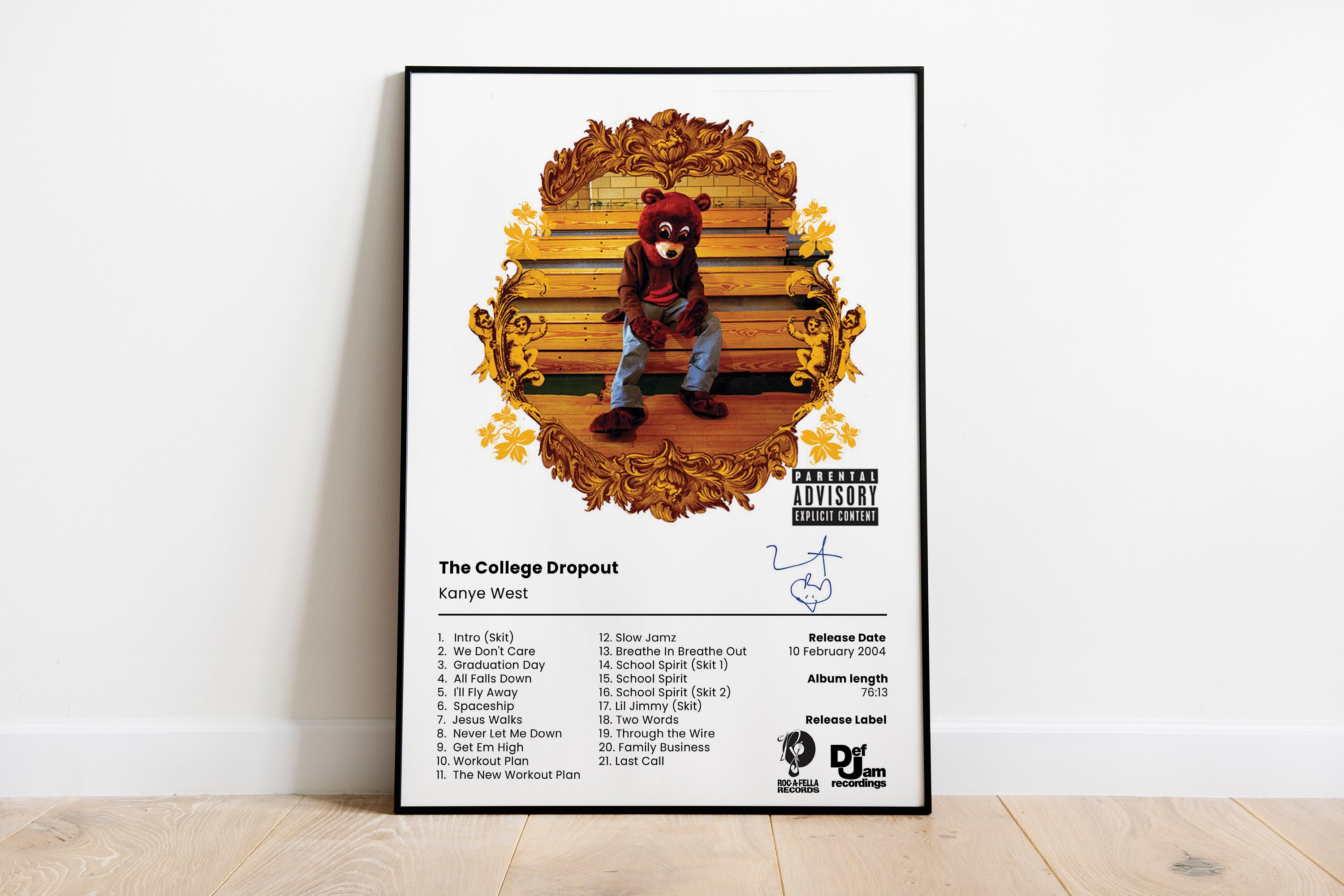 Kanye West Poster the College Dropout Album Cover Poster - Etsy Kanye West Poster the College Dropout Album Cover Poster - Etsy