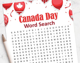 Printable Canada Day Game, Happy Canada Day, Canada Day Party, Instant download