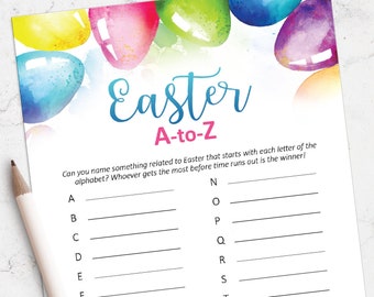 Printable Easter game, Easter printables, Instant Download