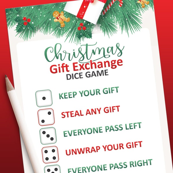 Christmas Gift Exchange Game - Etsy