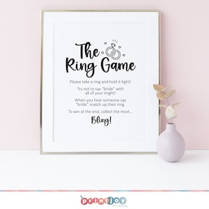 Ring Shower Game Printable Bridal Shower Games Ring Game Bridal Ring Shower Game Printable Bridal Shower Games Ring Game Bridal