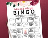 Mix and mingle bingo, Mother's Day adult games, Find the guest game, Icebreaker games, Mother's Day brunch,  Icebreaker bingo, Mingle bingo