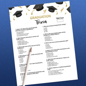 Jeu-questionnaire à imprimer pour l'obtention du diplôme, Cadeaux pour l'obtention du diplôme, Jeux de fête pour les diplômés, Questions qui s'y rapportent, Jeux pour la famille, Idées pour l'obtention du diplôme, Jeux à imprimer