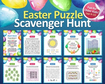 Easter scavenger hunt for kids, Easter hunt clues, Printable Easter games, Easter riddles, Scavenger hunt Easter, Home scavenger hunt
