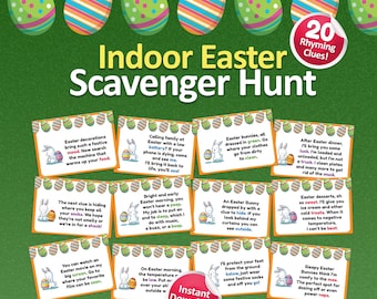 Indoor easter scavenger hunt, Easter scavenger hunt clues, Riddle scavenger hunt, Home scavenger hunt, Indoor easter basket scavenger hunt