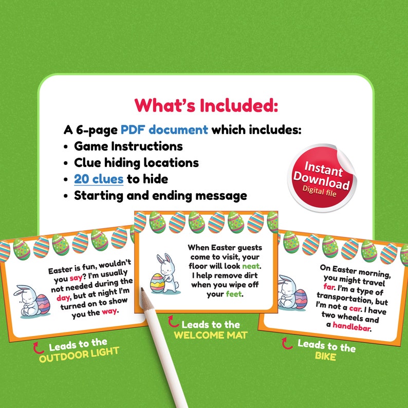Outdoor Easter scavenger hunt for kids, Outdoor scavenger hunt, Easter egg hunt, Scavenger hunt outdoor, Easter hunt clues, Easter for kids image 4