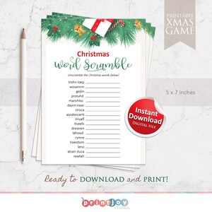 Printable Christmas Party Games, Christmas Games Bundle, Holiday Games ...