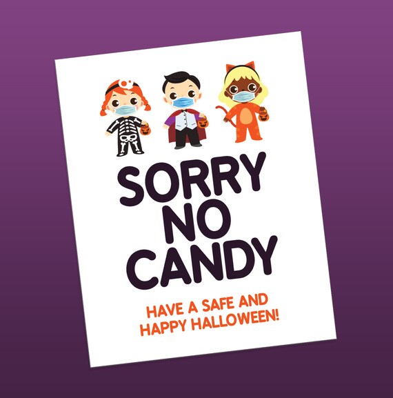 Printable Sorry No Candy Sign Martin Printable Calendars