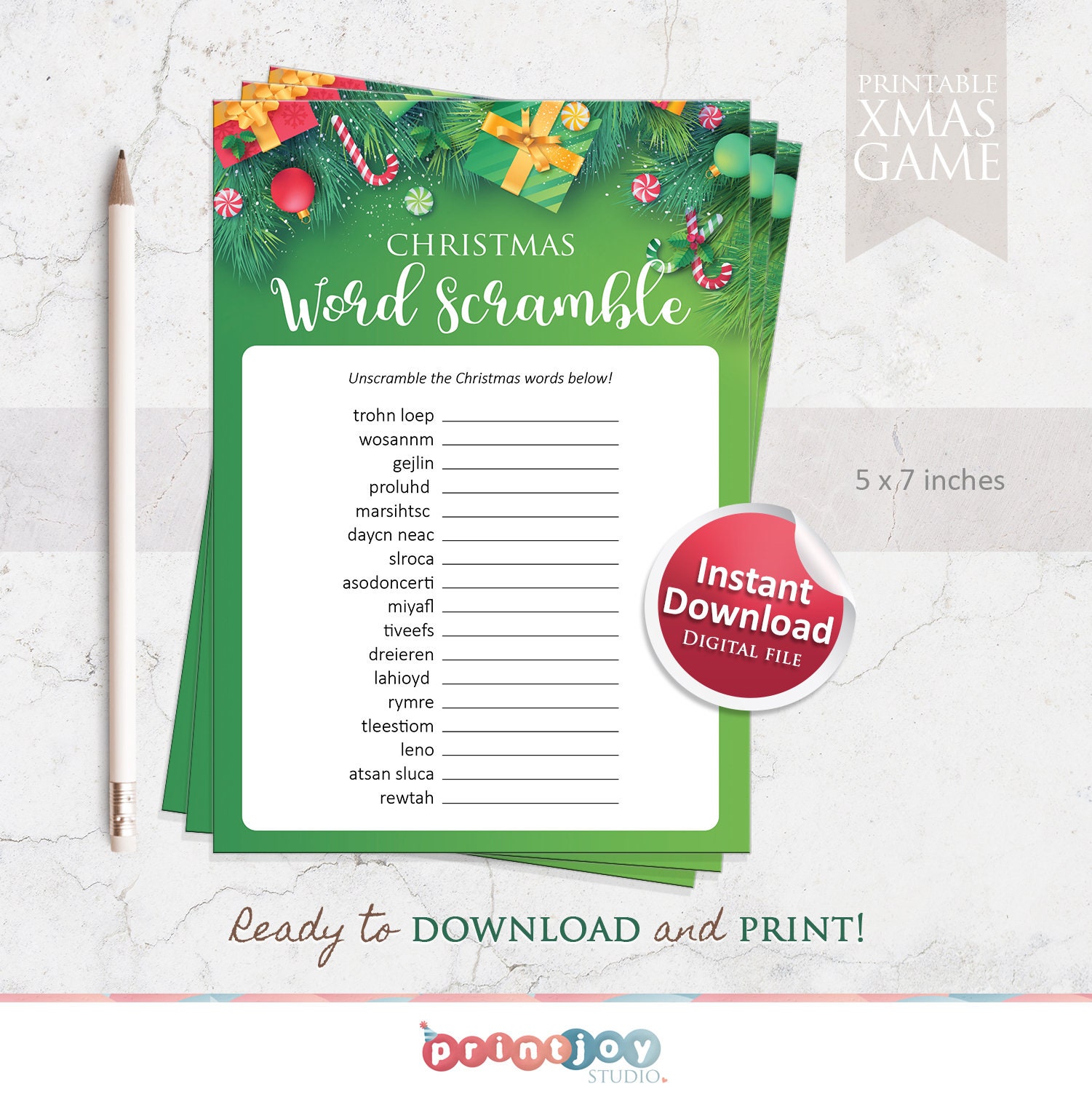 Printable Christmas Games Bundle Christmas Party Games - Etsy