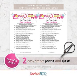 Pass the prize, Galentines games download, Pass the gift game, Galentines game, Pass the parcel, Pass the present game, Galentines Day image 3