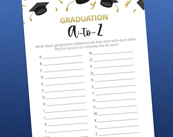 Graduation Game, Graduation Party Game, Printable Graduation Games, Class of 2026, Grad Party, 2026 Graduation, Printable Game, Adult games