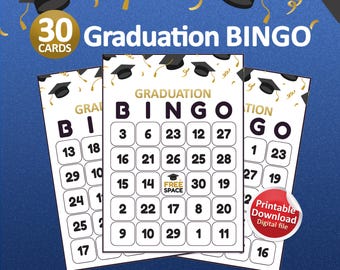 Graduation Bingo cards, Bingo template, Graduation games, Graduation party games, Class of 2026, Grad party, Bingo game, Games for adults