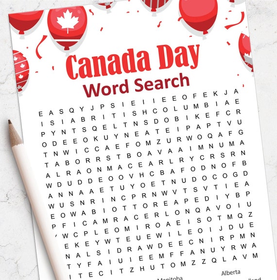 printable canada day game happy canada day canada day party etsy