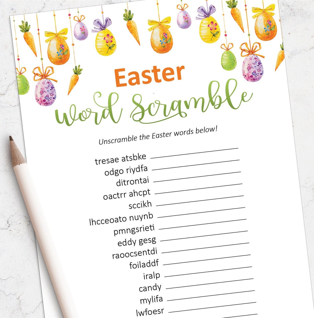 Printable Easter Game Easter Printables Instant Download Etsy