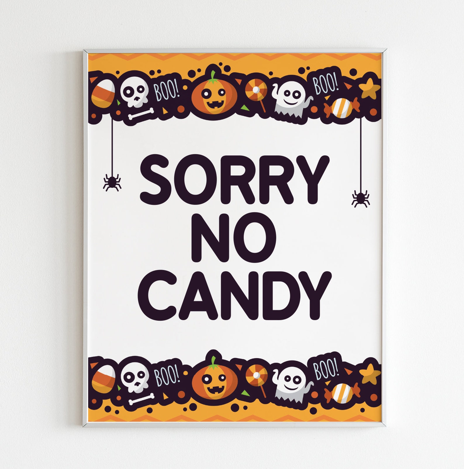 Printable Sorry No Candy Sign Printable Sorry No Candy Sign