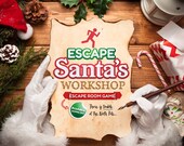 Christmas escape room, Escape Room Kit, Escape room printable, Mystery game, Escape the room, Escape rooms, Escape room adult, Logic puzzle