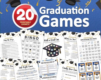 2026 Graduation games, Graduation bundle, Class of 2026, Graduation party games, Printable graduation ideas, 2026 Graduate, Grad games