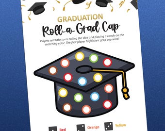 Graduation Dice Game, 2026 Graduation Games, Grad Party, Fun Party Game, Graduation Party Games, Printable Game, Class of 2026, Dice Games