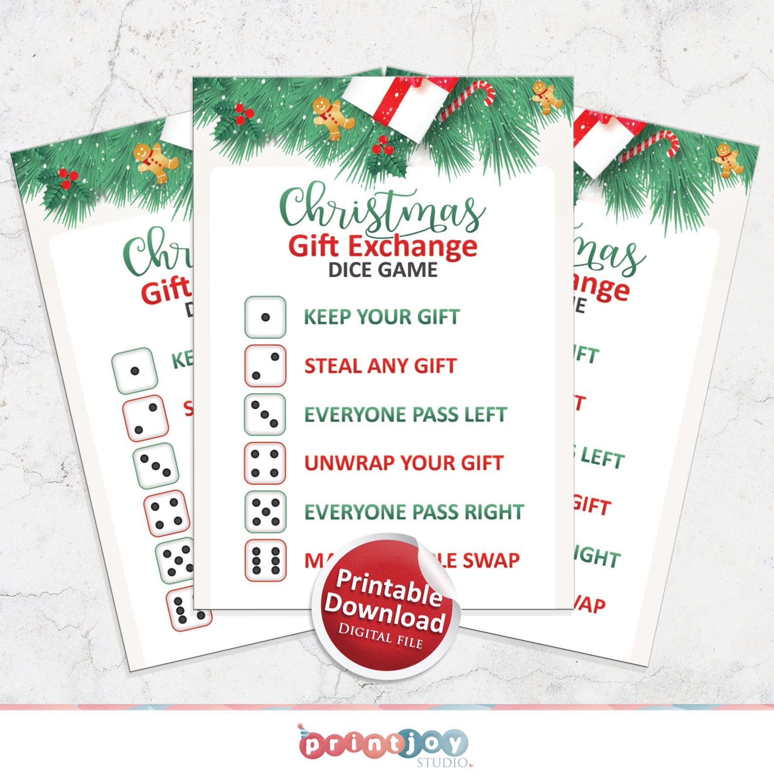 Christmas Gift Exchange Game Christmas Games Printable - Etsy