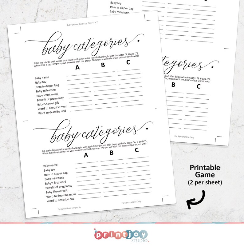 Printable Baby Shower Games, Fun Baby Shower Games, Baby Shower Ideas