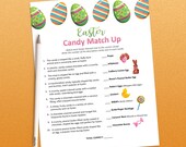 Easter candy matching game, Easter games adults, Easter game kids, Easter games office games, Easter games printable, Easter basket fillers