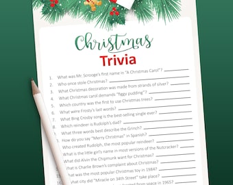 クリスマスクイズゲーム、クリスマスゲーム（印刷可能）、ホリデーパーティーゲーム、7月のクリスマス、ファミリーゲーム、ホリデーゲーム、クリスマスパーティーゲーム