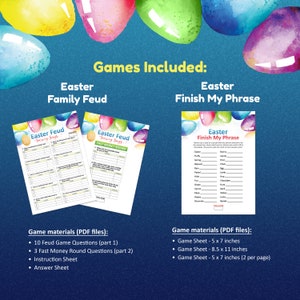 Easter Games Bundle, Printable Easter Game, Easter Games for Adults ...