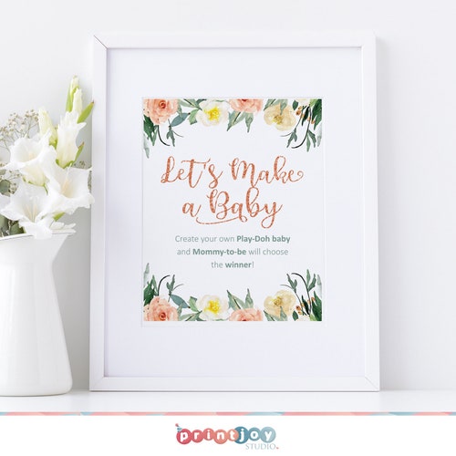 Headband Making Station Sign Printable Girl Baby Shower Game - Etsy