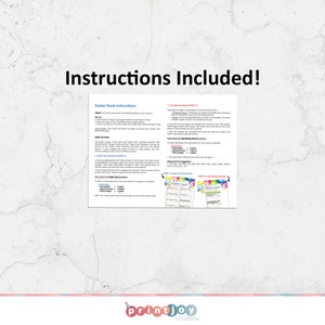 Puede incluir: Instrucciones para un juego de la familia Feud con tem&aacute;tica de Pascua. Las instrucciones incluyen la configuraci&oacute;n, c&oacute;mo jugar y el sistema de puntos. El juego incluye dos rondas: Ronda de Dinero R&aacute;pido y la ronda principal del juego. El juego est&aacute; dise&ntilde;ado para que jueguen dos equipos.