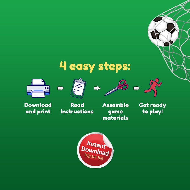 サッカービンゴカード、サッカーパーティーゲーム、印刷可能なパーティーゲーム、フットボール観戦パーティー、試合日のサッカー、サッカー誕生日、サッカー印刷物 画像 8