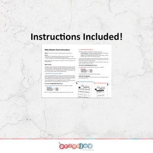 May include: Instructions for a baby shower game called "Baby Shower Feud". The game includes two rounds: "Baby Shower Feud" and "That Mommy Round". The instructions include how to play, scoring, and prize suggestions.