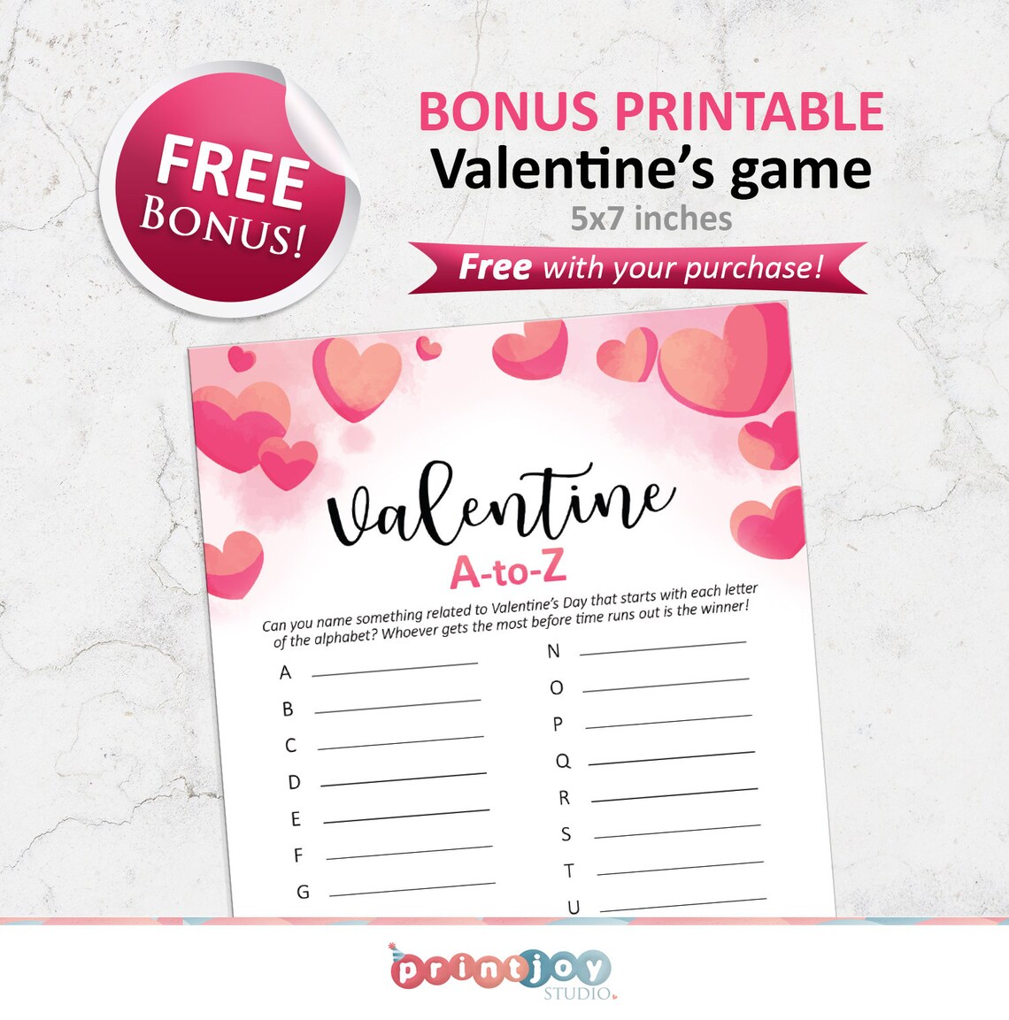 Valentine's Day Trivia game Valentines day games Etsy