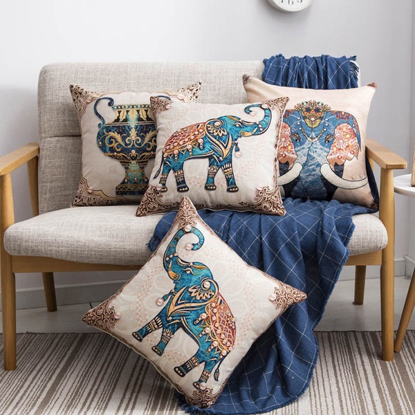 Elephant Cushion Etsy